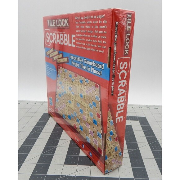 Tile Lock Scrabble Crossword Board Game Hasbro Factory Sealed 2023 Hasbro - Picture 6 of 9